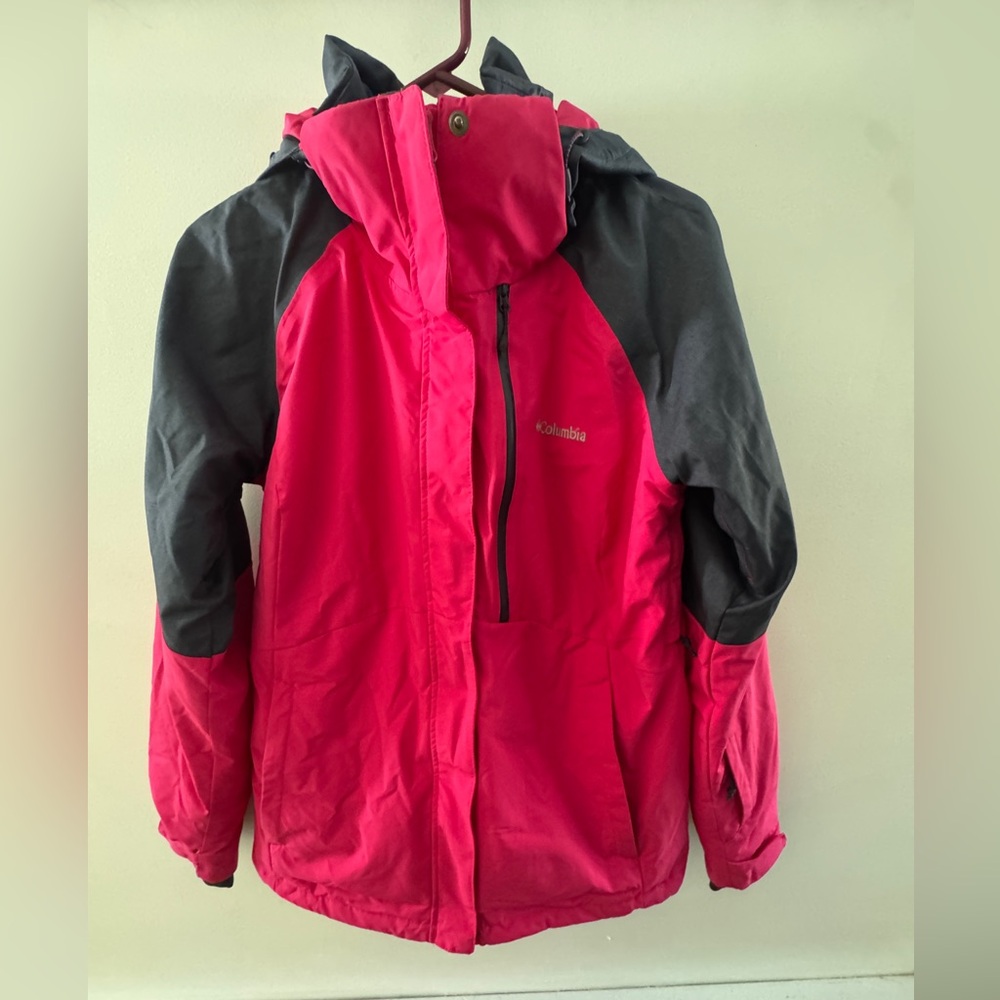 Columbia Omni heat ski jacket Pink and Charcoal